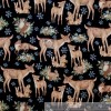 Susan Winget BonEful Fabric FQ Cotton Quilt Country Deer Red