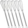 YOFAN 6-Pack 8-Inch Mini Wire Whisks - Small Stainless Steel