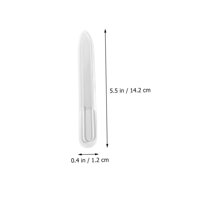 WOONEKY 5pcs Glass Nail Files Portable Nail Buffering Tools for