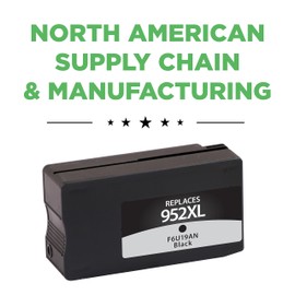 Clover Remanufactured High Yield Black Ink Cartridge for HP F6U19AN HP 952XL