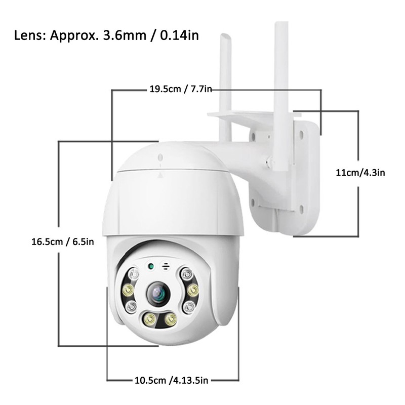 Outdoor Water Proof Camera Angle Adjustable HD 1080P 2 Way