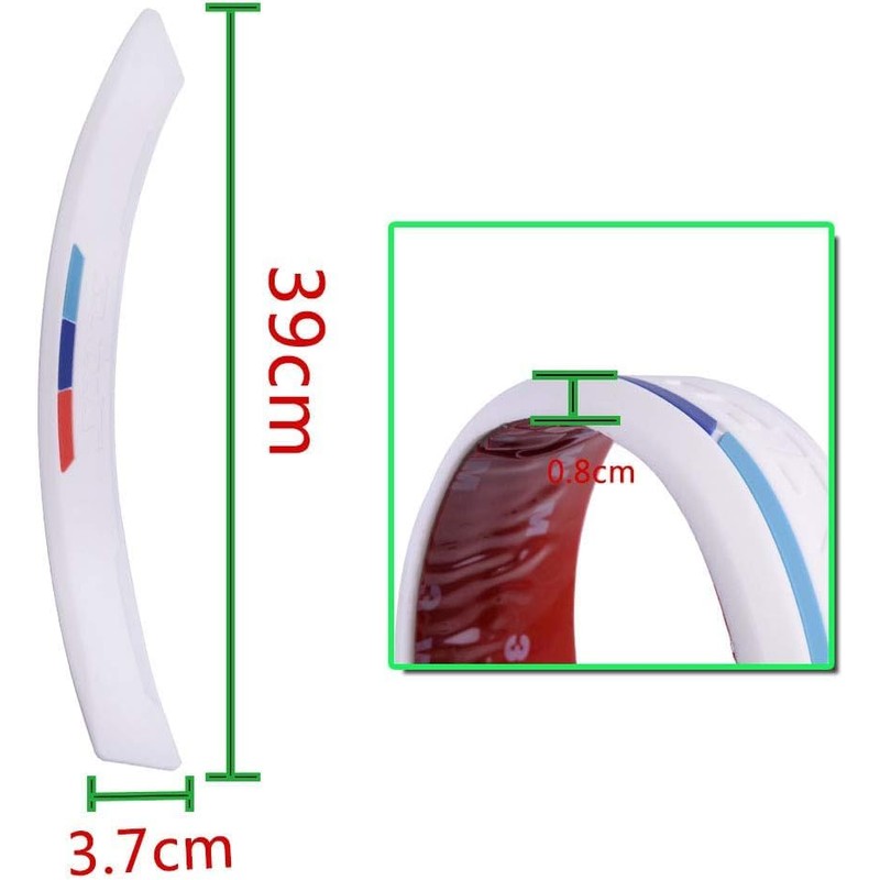 WARKLMA 2pcs Anti-Collision Patch Bumper Guard Strip Anti-Scratch Bumper Protector