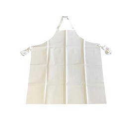 Aprotex Professional Rubber Apron 120 cm, Butcher, Ledolin, Dagelin, White, Extra Good Quality, beige
