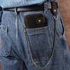 JOYIR Vintage Genuine Leather Biker Wallets for Men with Chain,RFID