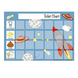 In To Space Potty Toilet Training Sticker Chart for Toddlers by Cerise Publishing