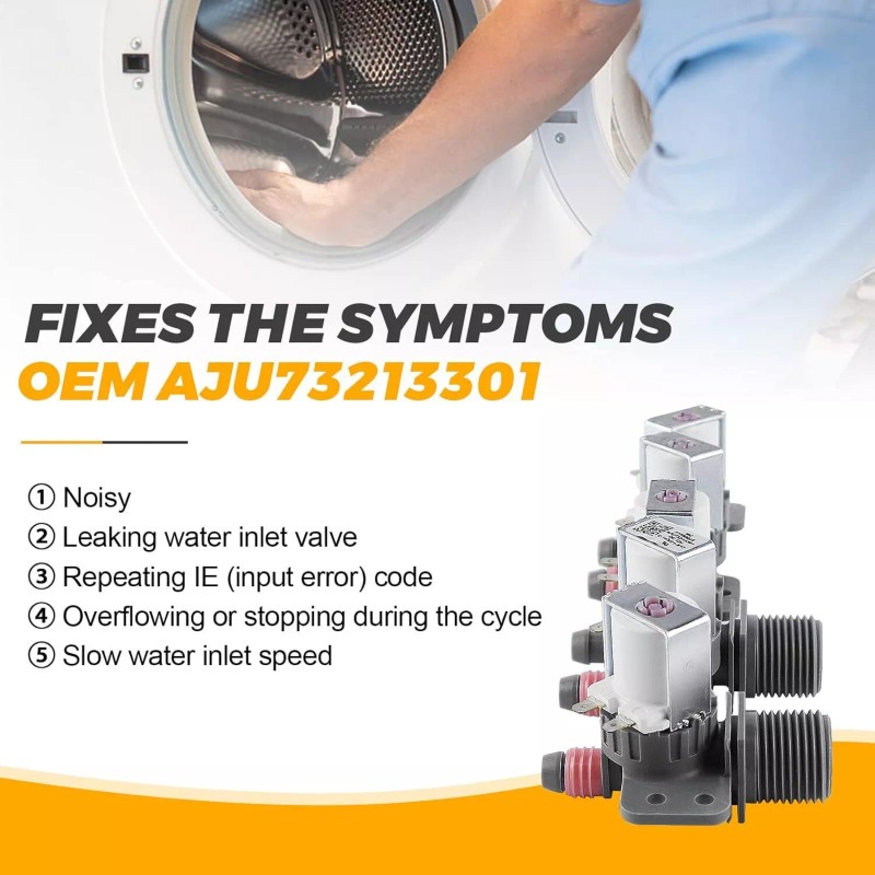 For LG,LG,Kenmore Washer Water Inlet Valve For LG WT5070CW WT4970CW