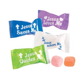 Jesus Saves Me Sweet Cream Easter Hard Candies (112 Pieces)