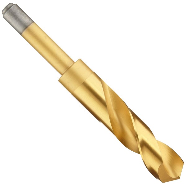 Chicago Latrobe 190C-TN Cobalt Steel Reduced-Shank Drill Bit, TiN Coated,