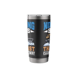 Nothing Beats The First Clear Driveway Snow Plow Stainless Steel Insulated Tumbler