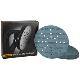 Mirka Galaxy Sandpaper 225 mm Velcro Grain 80 / for Long Neck Sanders / Pack of 25 Sanding Discs