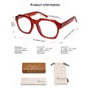 AMOMOMA 2 Pack Retro Square Reading Glasses for Women Men,Spring