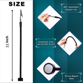 4 Pack Magnetic Helping Hands Soldering,Flexible Gooseneck Metal Arms for Automobile Electronics Soldering jewelry, Painting Art Crafts Hobby with Adjustable Alligator Clips