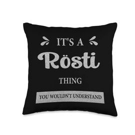 Rosti Switzerland Swiss Favorite Food Favorite Dish Throw Pillow