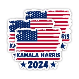 Kamala Harris 2024 Presidential Campaign Bumper Stickers, Harris Walz 2024 Kamala Harris Tim Walz Waltz Set of 3 (3, 4 x 3 inch)