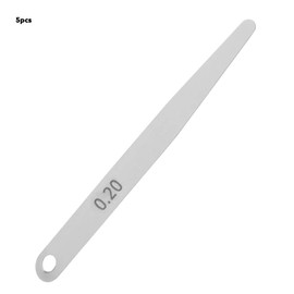 Metric Feeler Gauge Gap Measurement Tool 5 Pieces Feeler Gauge 0.2/0.3 Thick Stainless Steel Probe Gap Thickness Gauge for Gap Width (0.2)