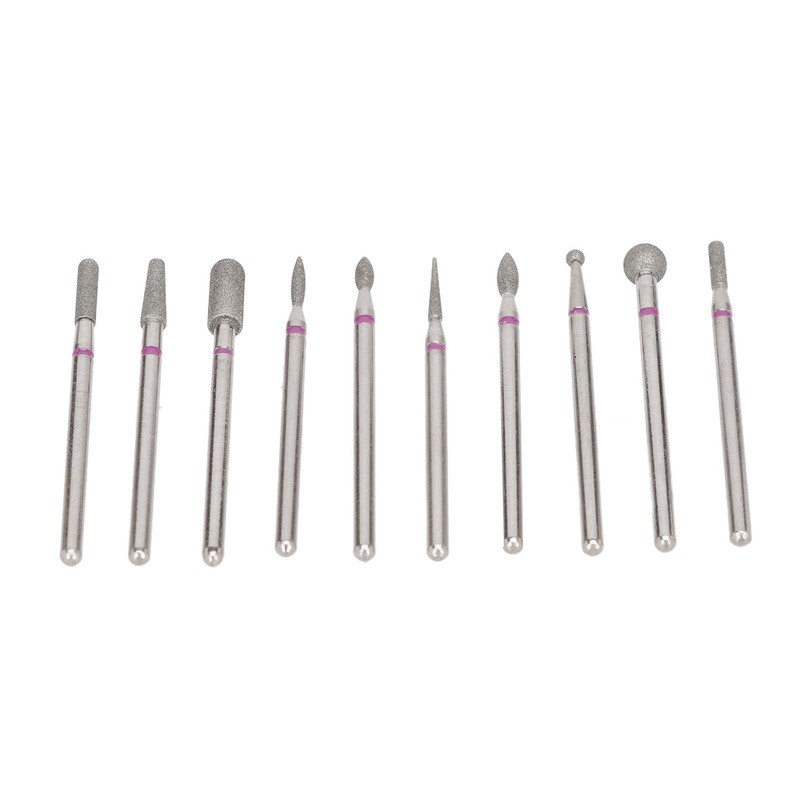10pcs Nail Drill Bit Set Professional Home Salon Emery Cuticle