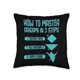 How to master origami in 3 steps paper crane Throw Pillow