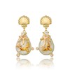 Butterfly Earrings Gold Pearl Earrings: Flower Earrings Butterfly Earrings Pearl
