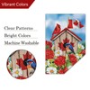 Louise Maelys Canada Day Garden Flag 28x40 Double Sided, Burlap