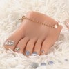Yeefairy Realistic Silicone Fake Half Foot Female Nursing Mannequin Foot