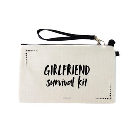 Gifts or Presents for Girlfriends, Girlfriend Survival Kit, Novelty Bag for Cosmetic Makup Bags, Pencil Case, Travel Organiser Zipper Pouch - cb1726