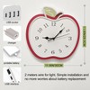 jXIN 12 Inch Apple Shaped Novelty Fun Shaped Wall Clock,