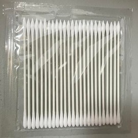 M00974 MOREZMORE 25pc Mini Pointed Tip and Rount Tip Micro Qtips Q-Tips Mini Swab Micro Swab G-Tip Cotton Tightly Wound Over Paper Handle