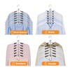 TOPIA HANGER Clothes Hanger Space Saving, 6 Tier Shirt Coat