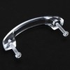 LUORNG 2PCS Transparent Acrylic Clear Acrylic Drawer Knobs Pull Handles