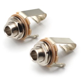 Switchcraft #11 1/4 Mono Jack Input Output w Mounting Hardware - PAIR (2X)