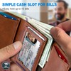 Housmai Trifold Leather Wallet for Men,with Cash Pocket 2 ID