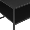 Crosley Furniture Braxton Metal Console Table, Matte Black