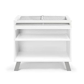 Suite Bebe Livia Changing Table in White & Gray