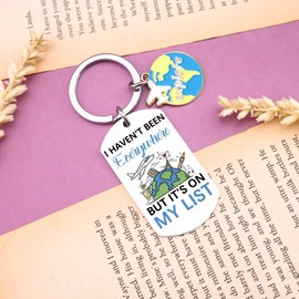 QUIHUD Travel Gifts For Women Traveler Keychain Travel Accessories For Women