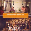 SINLEY 2.8Ft String Light Poles 4 Pack,Light Poles for Outside