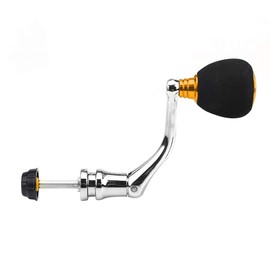 Fishing Reel Handle Button, Reel Replacement Power Spinning Reel Handle Repair Tool for Fishing Reels (Gold-L) Fishing Accessories