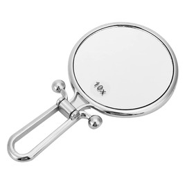 Espejo de Maquillaje Doble Cara Iluminado 10x Plegable para Viajes y Casa                                                                             