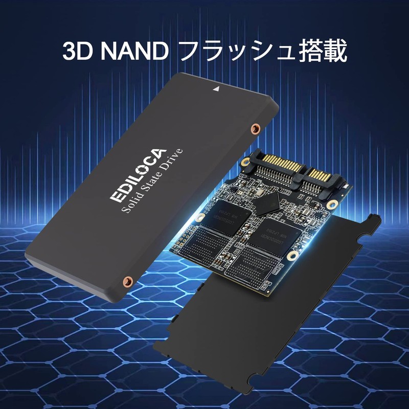 EDILOCA ES106 SSD 256GB 2.5" 7mm SATA3 6Gb/s 3D NAND