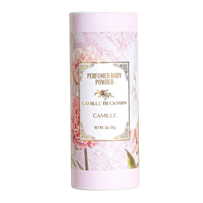 Camille Scented Talc-Free Body Powder, Perfumed Dusting Powder, Camille Beckman,