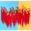 Adhere 25pcs Golf Pencils with earser Hexagon Wooden Pencils Graphite