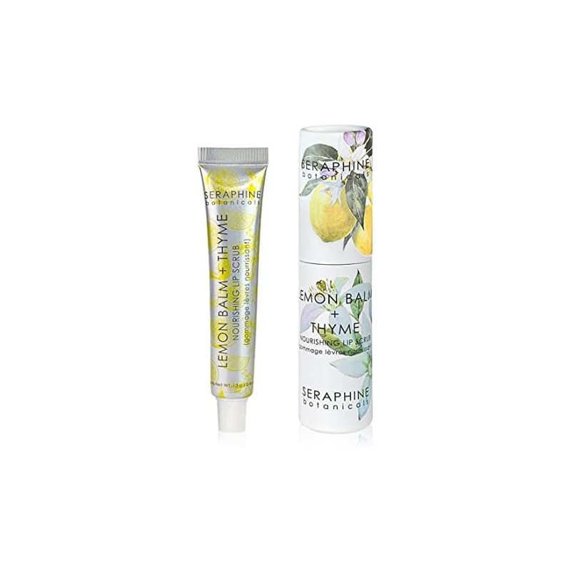 Seraphine Botanicals- Exfoliante labial nutritivo con melisa y tomillo: tratamiento