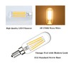 SHUWDKAR 12 Volt LED Candelabra Bulbs E12 Base 4W Warm