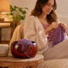 Wooden Yarn Bowl for Crochet & Knitting – Portable Pine