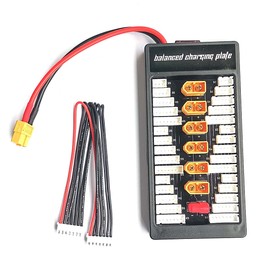 FainWan Balanced Charging Board, Multi 2S-6S Lipo Battery Parallel Charging Board with XT60 Plug