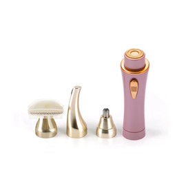 OMNI Shaver Mini Nohair Light 4C Plus Women's [Skin Friendly 24K Gold Plated] [Waterproof Type Can Be Used In Bath] Female Full Body Eyebrow Nose Hair Unwanted Hair Face VIO Delicate IPX-7 Razor Razor