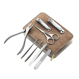 Beavorty 1Set Professional Nail Clippers Durable Stainless Steel Manicure Tools for Adults Complete Grooming Kit with Nail File for Personal and Professional Use