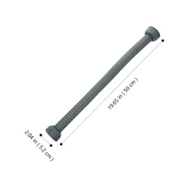 Veemoon Flexible Drain Pipe PVC Connection Hose with Double Thread for Washbasin and Washing Machine Including Sealing Rings