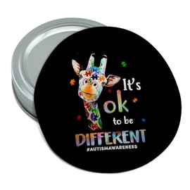 Graphics & More Autism Awareness Giraffe Round Rubber Non-Slip Jar Gripper Lid Opener