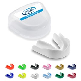 GAME GUARD – 10 x Boil & Bite Mouth Guards/Gum Shields – Mouldable Mouthguards/gumshields - Kids/Junior – for School & Clubs, Rugby, Hockey, GAA (White)