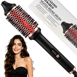 1.75" Infrared Thermal Round Brush, Anti-Frizz Curling Iron